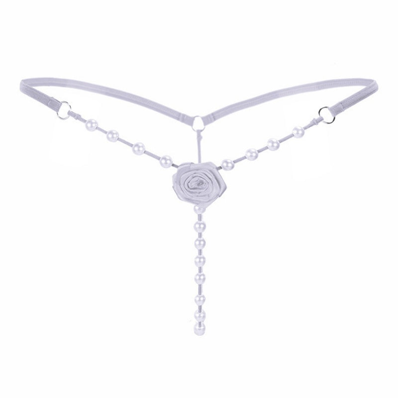 Pearl Rose Chain Thong — VELLISSE