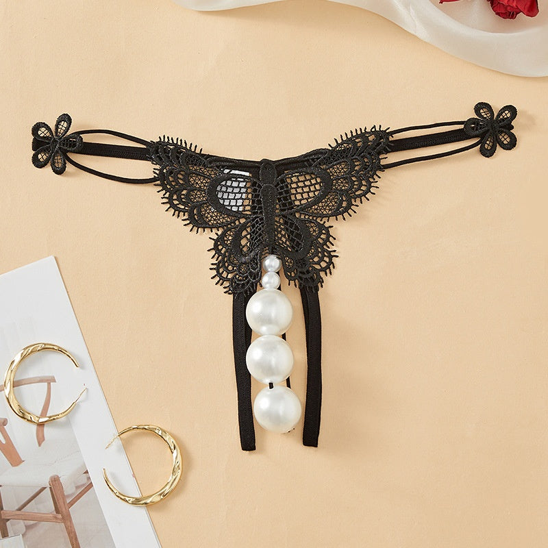 Sequin Butterfly Thong — VELLISSE