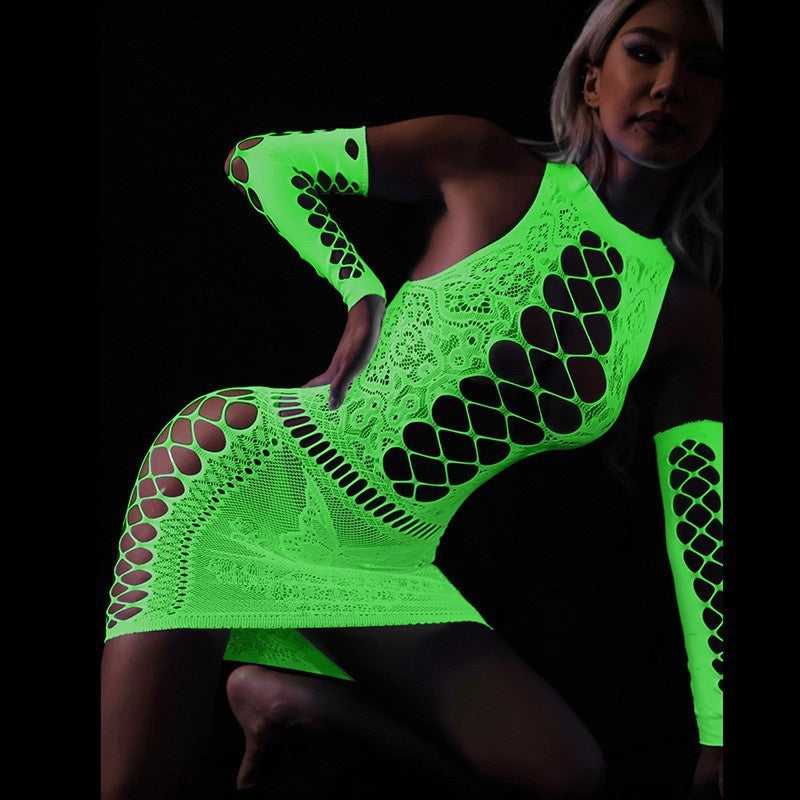 Neon Green Fishnet Lingerie — 19 Styles — VELLISSE