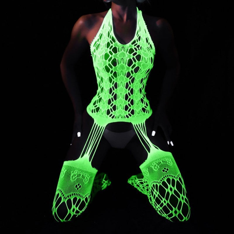 Neon Green Fishnet Lingerie — 19 Styles — VELLISSE