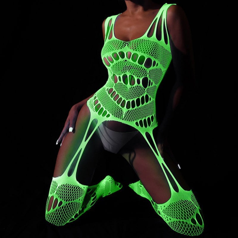 Neon Green Fishnet Lingerie — 19 Styles — VELLISSE