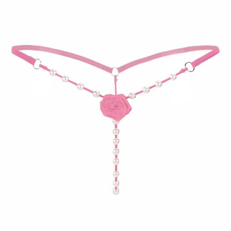 Pearl Rose Chain Thong — VELLISSE
