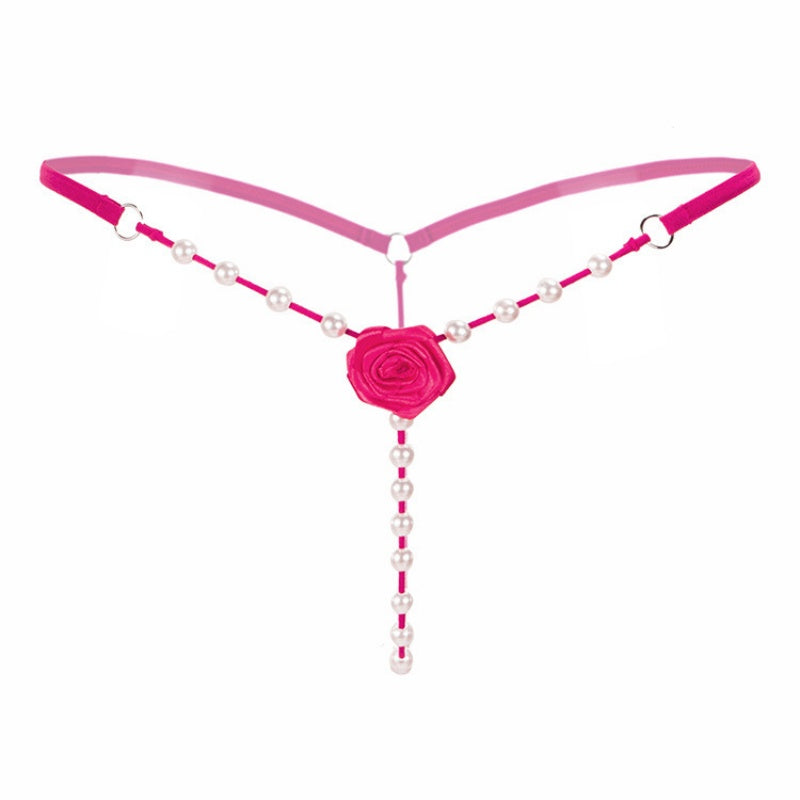 Pearl Rose Chain Thong — VELLISSE