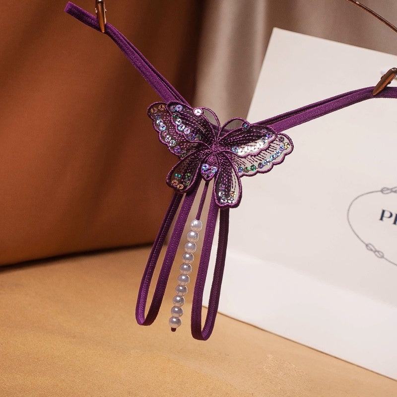 Butterfly Pearl Thong — VELLISSE