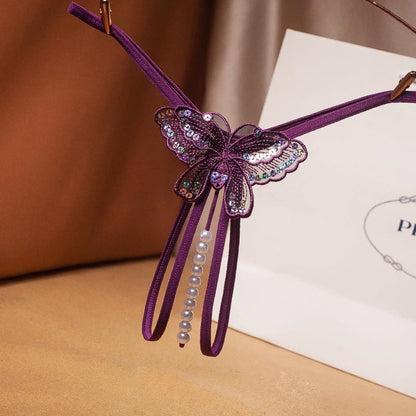 Butterfly Pearl Thong — VELLISSE
