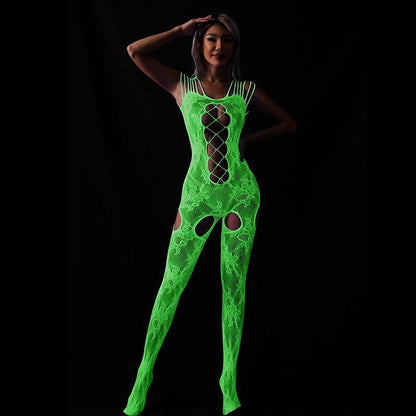 Neon Green Fishnet Lingerie — 19 Styles — VELLISSE