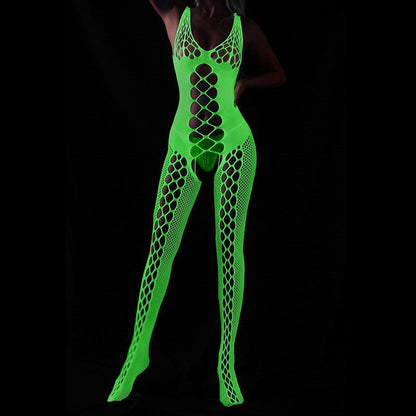 Neon Green Fishnet Lingerie — 19 Styles — VELLISSE