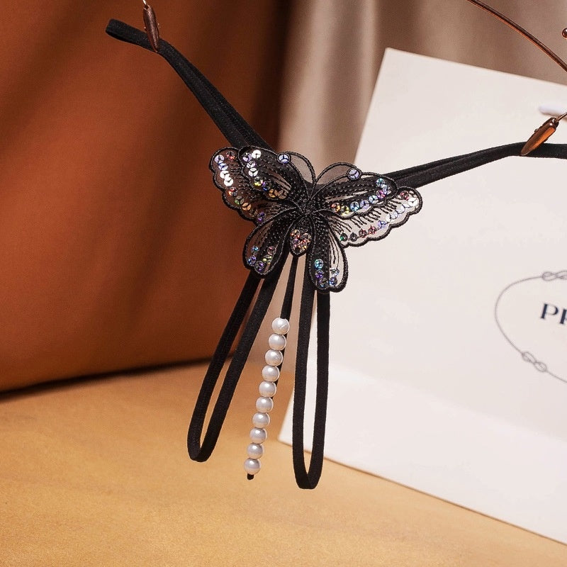 Butterfly Pearl Thong — VELLISSE