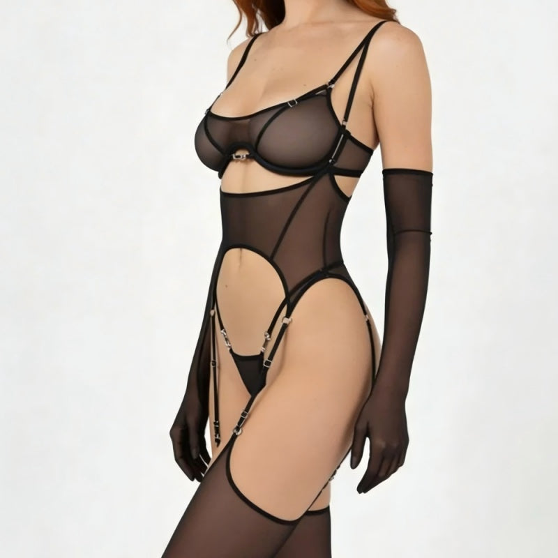 Sheer Mesh Harness Set — VELLISSE