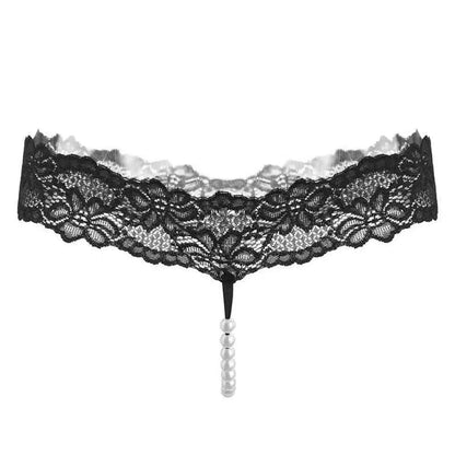 Pink Lace Pearl Thong — VELLISSE