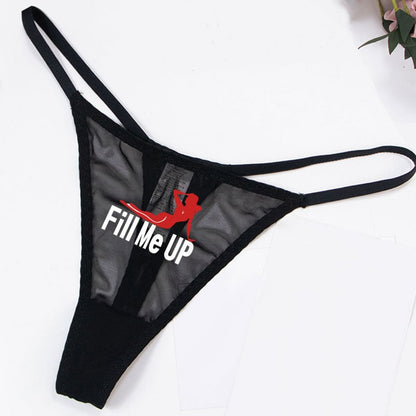 Graphic Print Mesh Thong — 13 Styles — VELLISSE