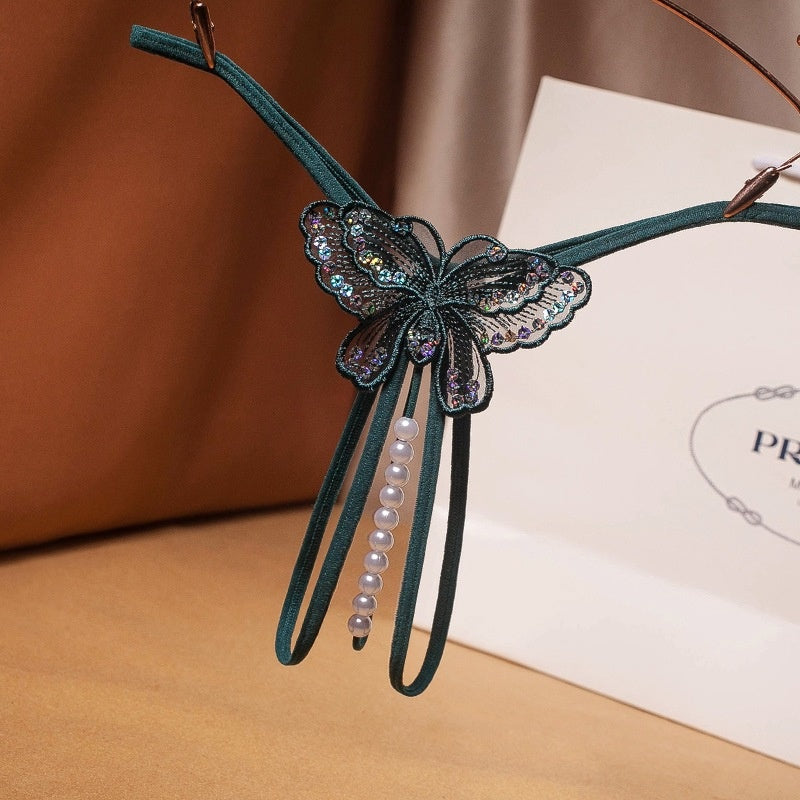 Butterfly Pearl Thong — VELLISSE