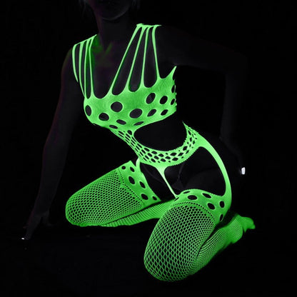Neon Green Fishnet Lingerie — 19 Styles — VELLISSE