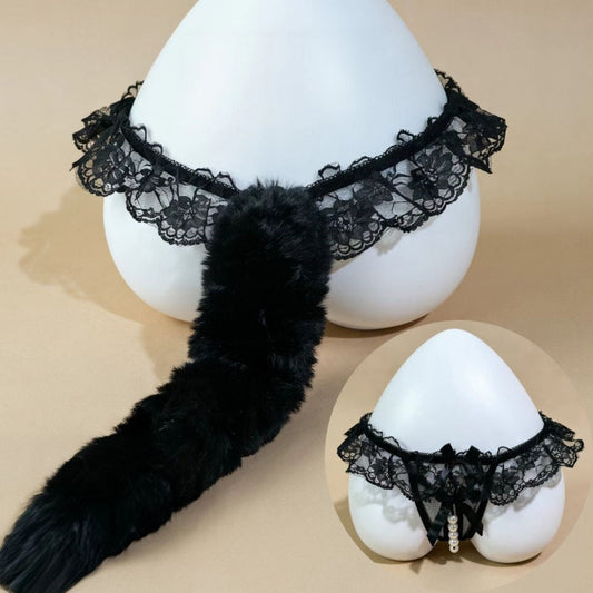 Lace Tail Thong — VELLISSE