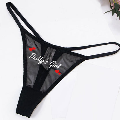 Graphic Print Mesh Thong — 13 Styles — VELLISSE