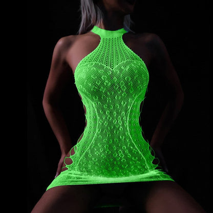 Neon Green Fishnet Lingerie — 19 Styles — VELLISSE